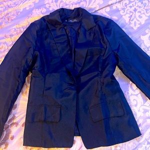 Black blazer / silk